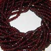 AAA quality Garnet Micro Faceted Roundel 14 inch strand 5 mm approx